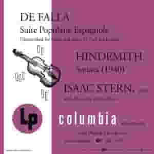 De Falla: Suite populaire espagnole - Hindemith: Sonata (1940)