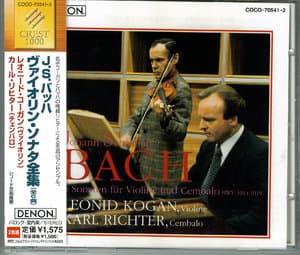 J.s.bach - 6 Sonatas For Violin And Cembalo No.4~6 (bwv.1017~1019) Denon Clas...
