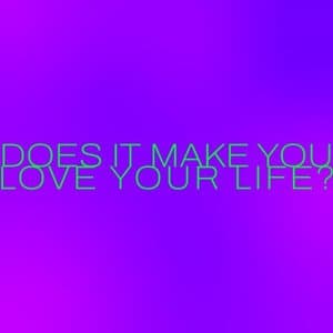Does It Make You Love Your Life?