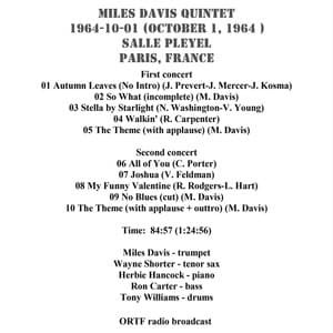 1964-10-01, Salle Pleyel, Paris, France - 84:57