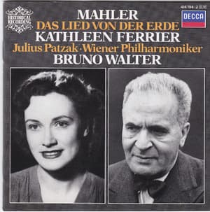 Contralto, Julius Patzak- tenor - Gustav Mahler - Das Lied von der Erde