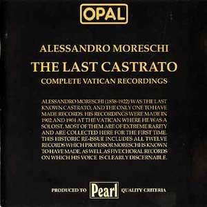 The Last Castrato - Complete Vatican Recordings