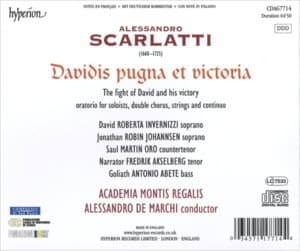 Alessandro Scarlatti - Davidis Pugna Et Victoria