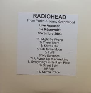 Live Accoustic "Le Reservoir" 