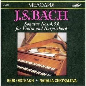 J.s.bach Sonatas Nos.4,5,6 For Violin And Harpsichord