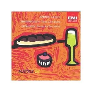 Bartok-44 Duos, Shostakovich-3 Violin Duets, Prokofiev- Sonata For 2 Violins