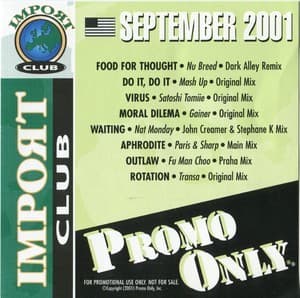Promo Only Import Club: September 2001