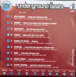 Underground Beats (Series 5 Volume 9)