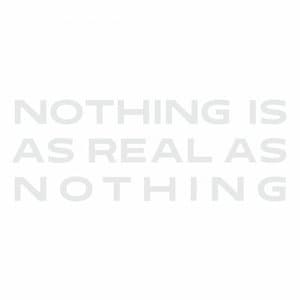 Nothing Is As Real As Nothing