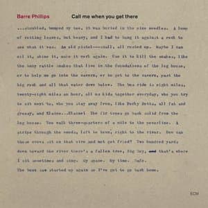 Call Me When You Get There