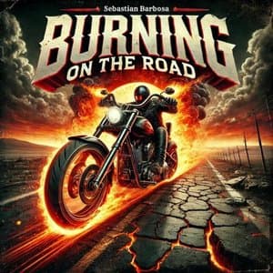 Burning on the road