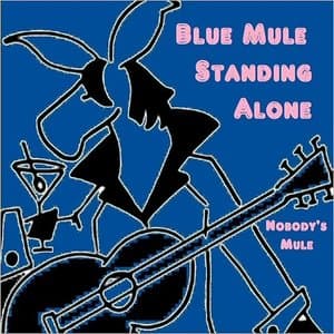 Blue Mule Standing Alone