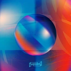 Cielo naranja tiento azul