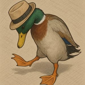 Duck In Hat