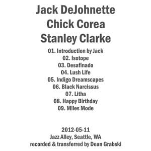 2012-05-11, Jazz Alley, Seattle, WA