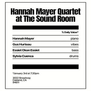 2026-01-03, The Sound Room, Oakland, CA