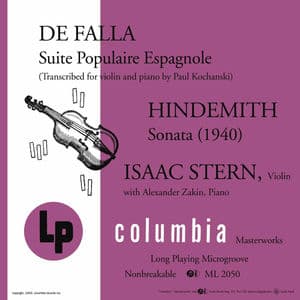 De Falla: Suite populaire espagnole - Hindemith: Sonata (1940)