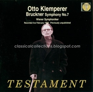 Bruckner Symphony No. 7 / Klemperer, Wiener Symphoniker