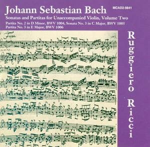 J.s. Bach Sonatas And Partitas For Unaccompanied Violin