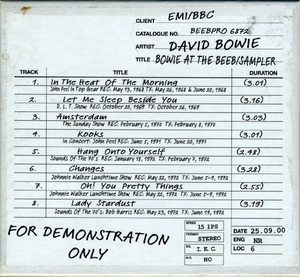 Bowie At The Beeb / Sampler