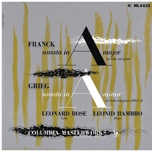 Franck Cello: Sonata in A Major, FWV 8 & Grieg Cello Sonata in A Minor, Op.36 (Hi-Res)
