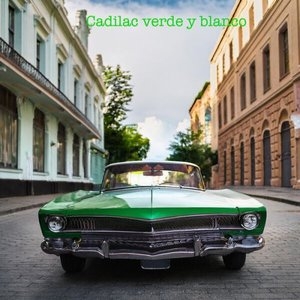 Cadillac verde y blanco