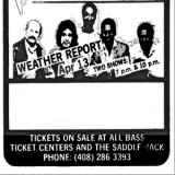 Weather Report - 1983-04-13, Saddle Rack, San Jose, CA '1983